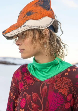 Jerseykjole "Yura" i økologisk lyocell/elastan - aubergine