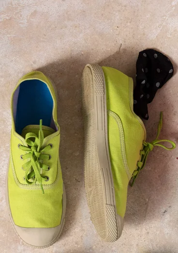 Sneakers "Cordelia" en tissu - kiwi