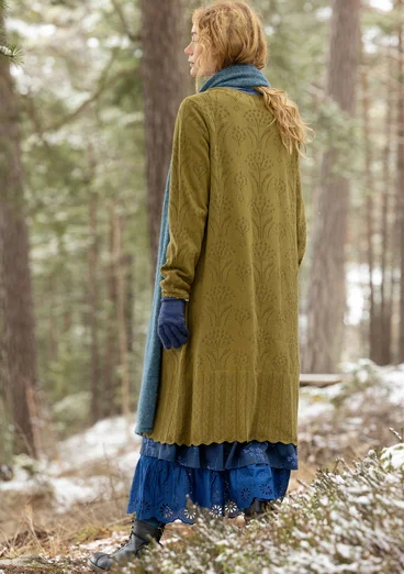 Strickkleid „Alma“ aus Bio-/Recycling-Baumwolle - dunkelolive