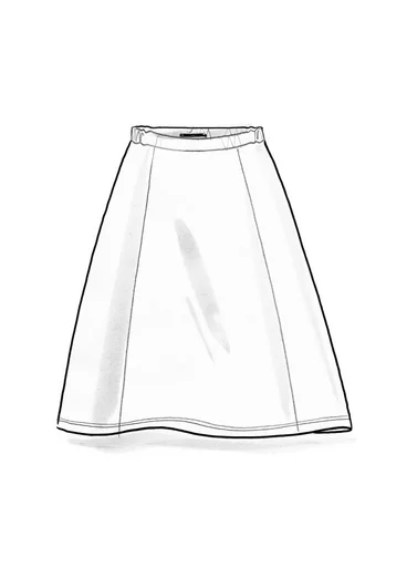 Tricot rok van biologisch katoen/modal - regenwoudgroen