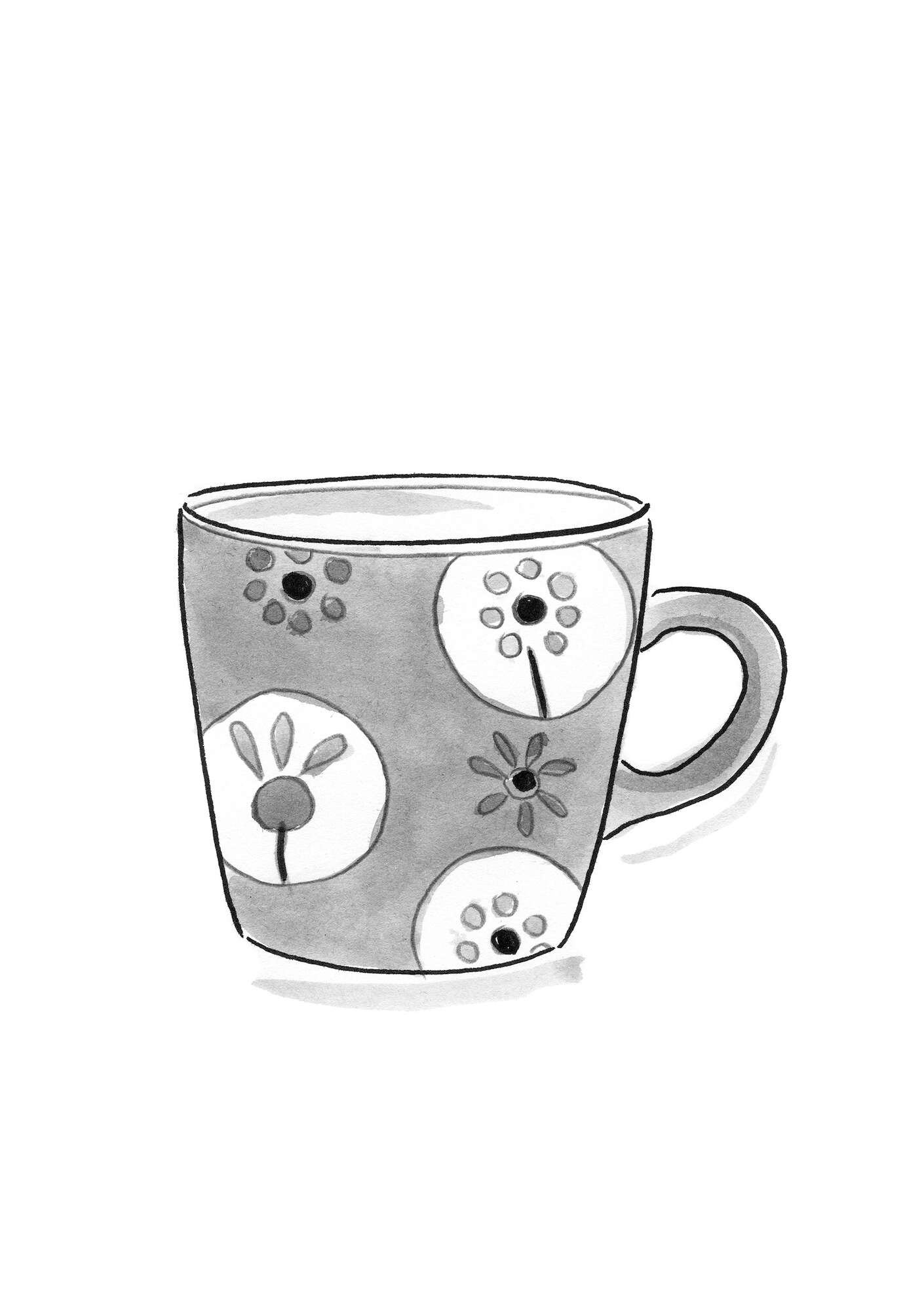 “Indra” ceramic mug rowan