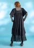 Jersey dress in cotton/modal (black XL)