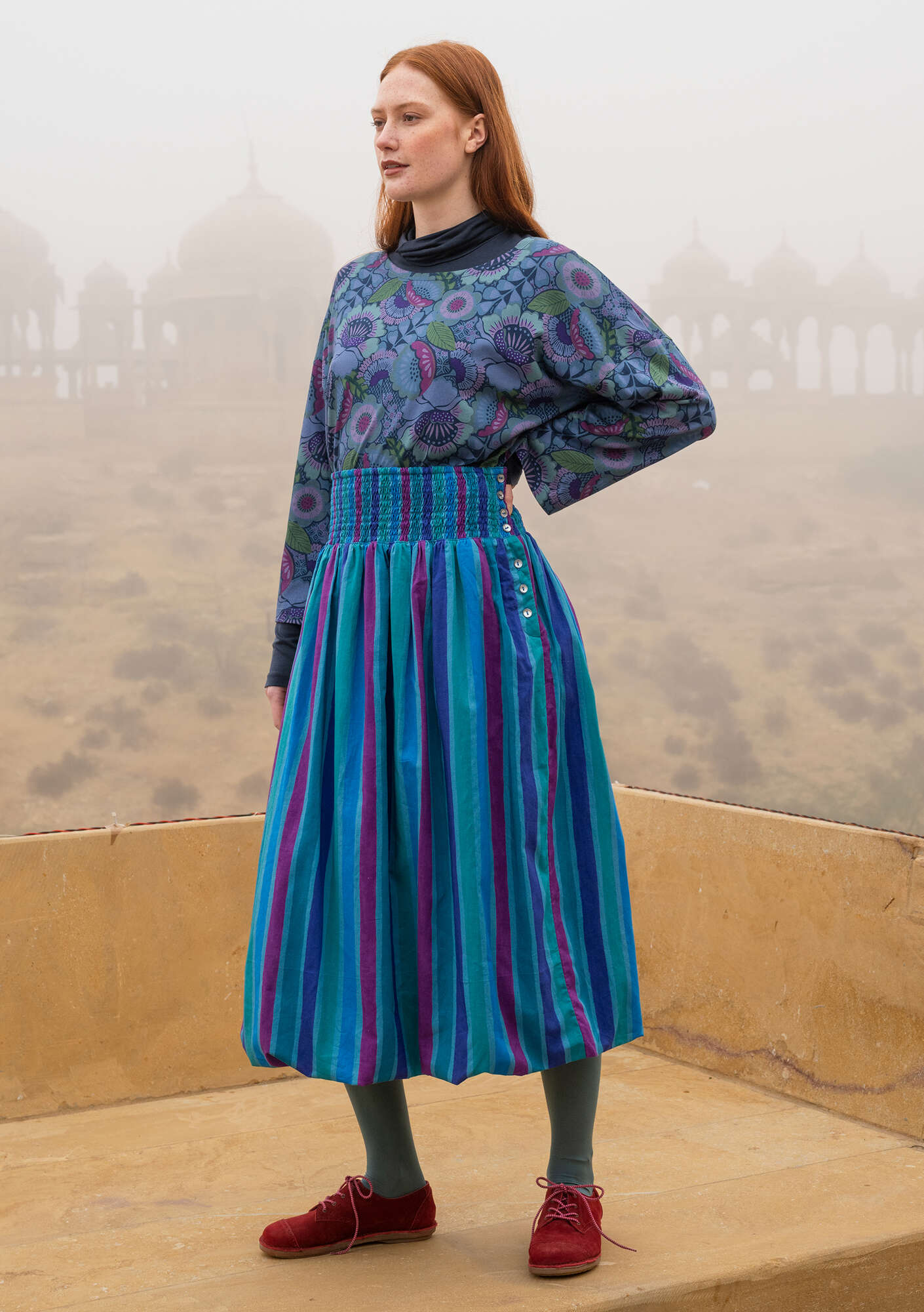 Woven Akira skirt in organic cotton