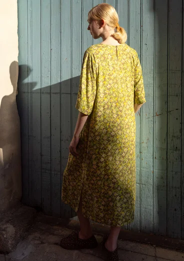 Webkleid „Flora Flow“ aus Viskose - thymian-gemustert