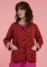 Dotted cardigan in organic cotton - rosentr