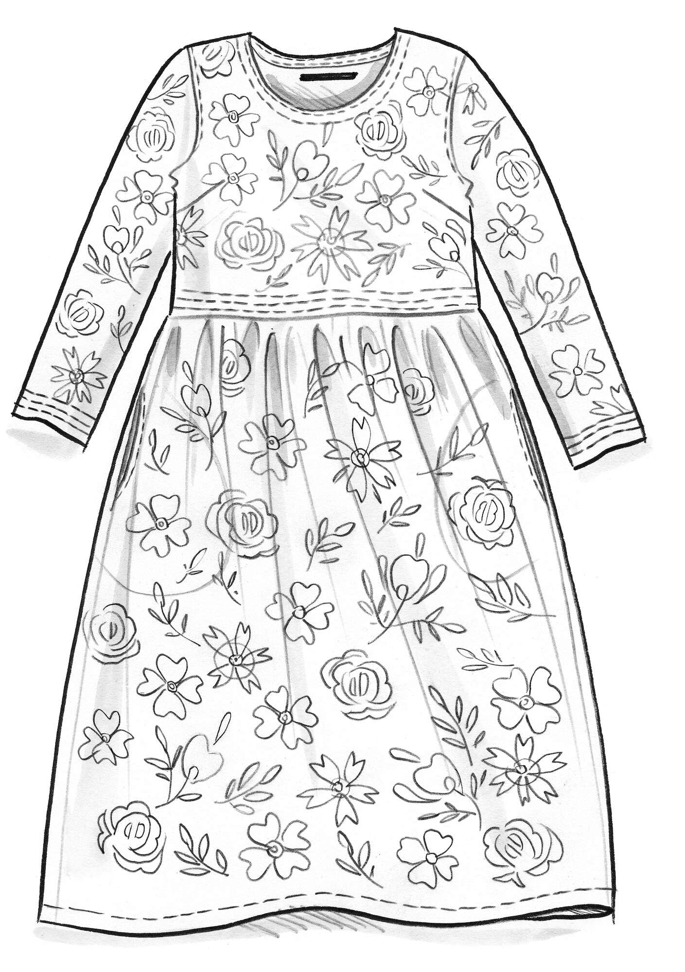 “Lisbeth” woven dress in organic cotton