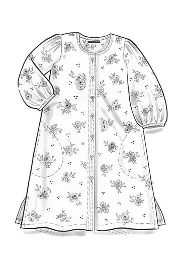 Robe "Fleur" en coton biologique tissé - gullregn