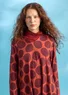 Tricot tuniek "Oriana" van biologisch katoen/modal (koper/dessin XL)