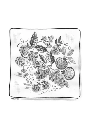 “Fruits” organic cotton cushion cover - tomato