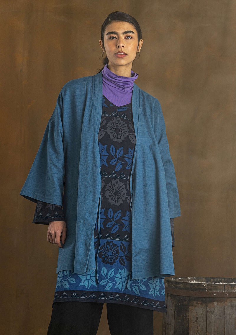 Kimono  Georgia  van biologisch katoen indigofera