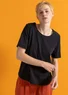 Jerseyshirt „Theia“ aus Bio-Baumwolle/Elasthan (schwarz L)