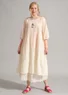 “Duha” woven dress in organic cotton (ecru M)