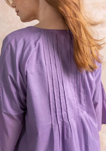 Robe "Serafina" en tissu de coton biologique - jacinthe