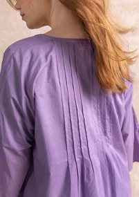 Robe "Serafina" en tissu de coton biologique - jacinthe