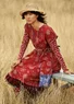 Kleid „Mallika“ aus Öko-Baumwolle (moosbeere S)