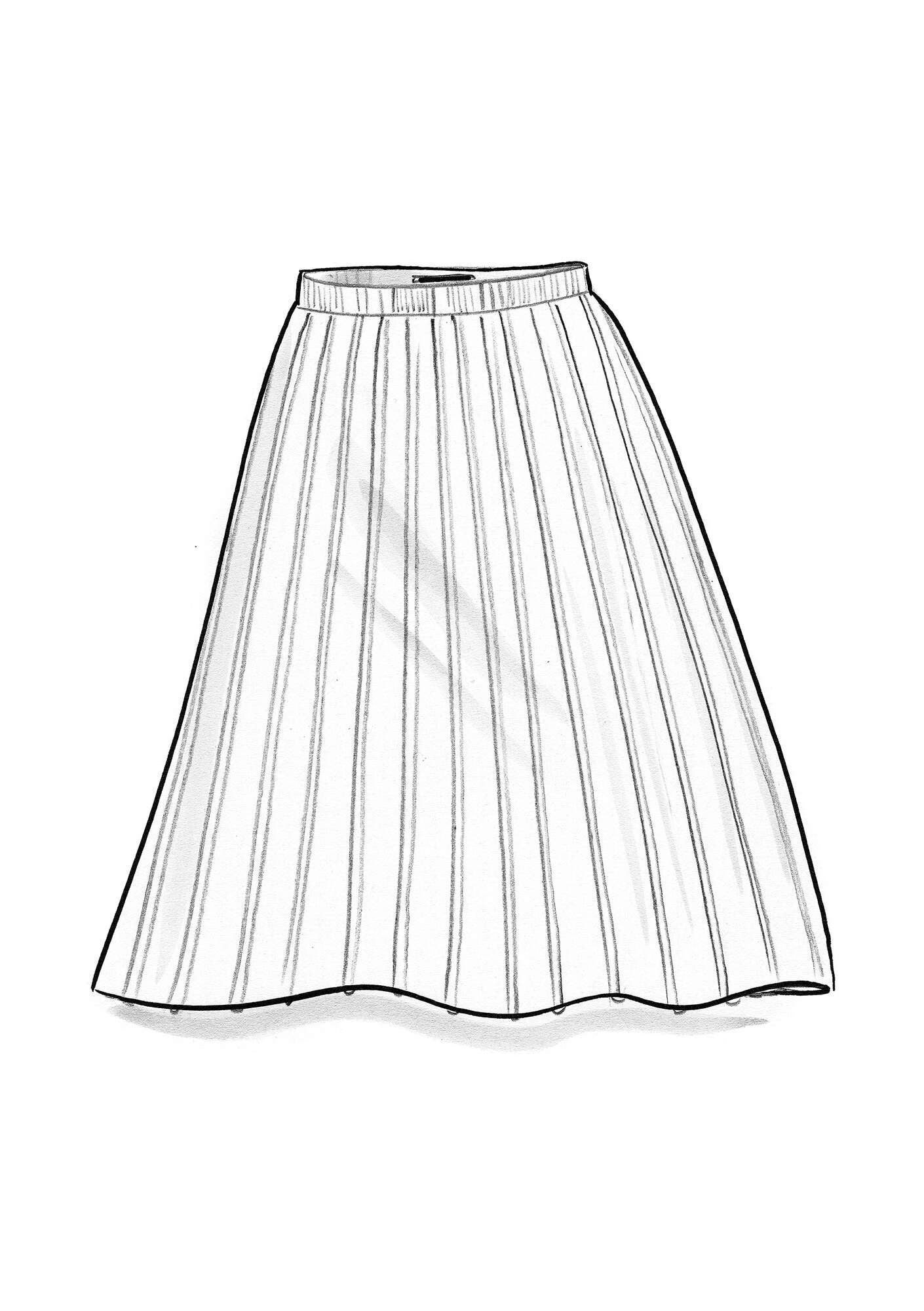 【COLOR iN ID】Cotton pleated skirt Cotton Mixed Print Alicia Skirt – Studio One Eighty Nine