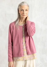 Vest van biologisch/gerecycled katoen - mineraalroze