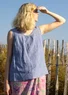 “Bifrost” woven linen tank top (light brilliant blue L)