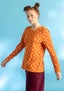 Jerseyshirt „Stella“ aus Bio-Baumwolle/Elasthan vogelbeere-gemustert thumbnail