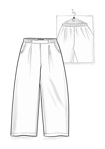 Webhose „Esme“ aus Bio-Baumwolle/Leinen - schwarz