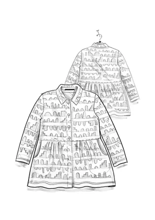 Veloursjacke „Paraguay“ aus Bio-Baumwolle/Recycling-Polyester - porzellanblau