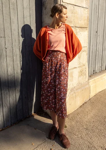 Webhose „Flora Flow“ aus Viskose - malve-gemustert