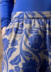 Pantalon tissé "Moonlight" en viscose/lin - lupin