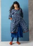 Robe "Andes" en coton biologique tissé (indigo foncé S)
