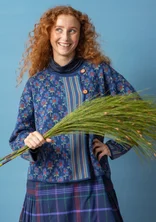 “Andes” organic/recycled cotton cardigan - indigo