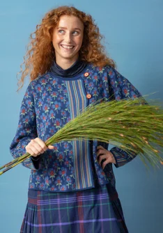 Gilet "Andes" en coton biologique/recyclé - indigo