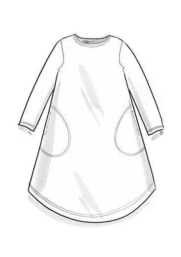 Jerseykleid „Theia“ aus Bio-Baumwolle/Elasthan - pazifikblau