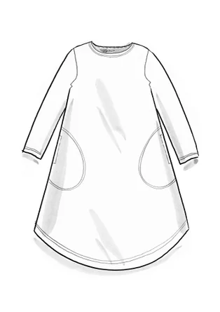 Jerseykleid „Theia“ aus Bio-Baumwolle/Elasthan - pazifikblau
