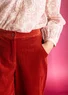 Corduroy pants in organic cotton/spandex (rust M)