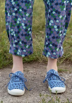 Sneakers "Cordelia" en tissu - bleu lin/motif