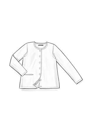 Strickjacke „Ina“ aus Bio-Baumwolle/Lyocell - purpur