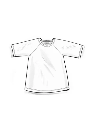 Organic cotton/linen jersey top - feather