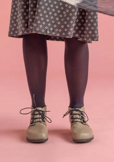 Stiefeletten aus Nappaleder - taupe