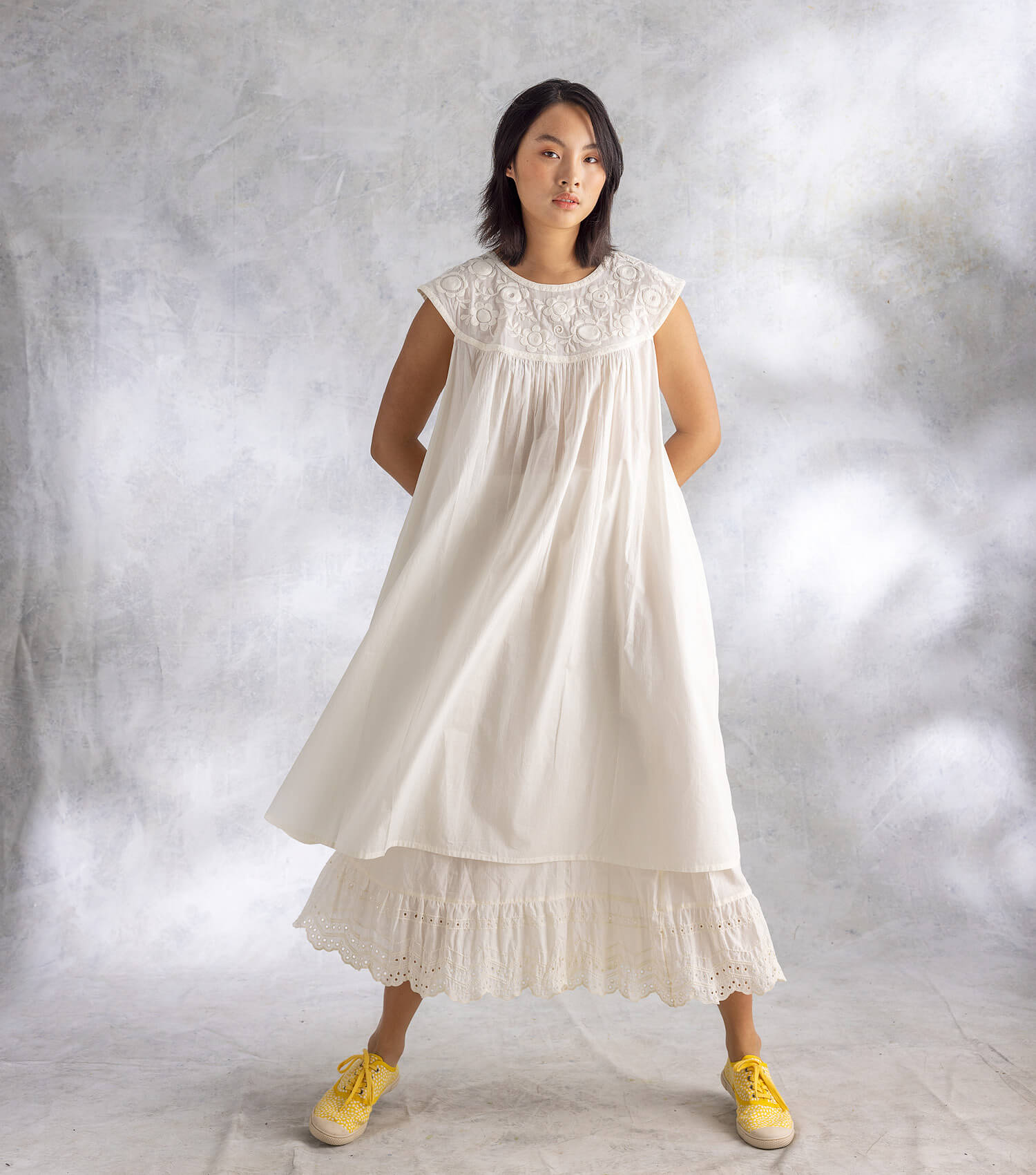Kleid „Pezenas“ aus Bio-Baumwollgewebe