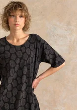 Jerseytunika „Himla“ aus Bio-Baumwolle - schwarz-gemustert