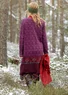 Strickkleid „Alma“ aus Bio-/Recycling-Baumwolle (aubergine M)