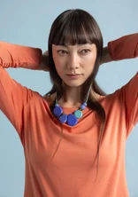 “Pearl” lyocell/elastane jersey top - apricot