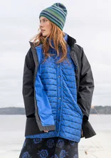 “Lucy” woven organic cotton parka - black