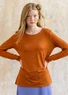 “Ada” jersey top in lyocell/spandex (masala/patterned XS)