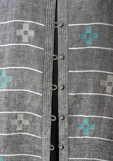 Kleid „Mandvi“ aus Leinen - grau