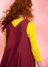 “Agatha” sleeveless striped organic cotton dress (beetroot L)