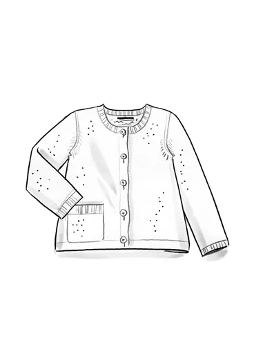 Strickjacke aus Alpakawollgemisch - pfauengrün