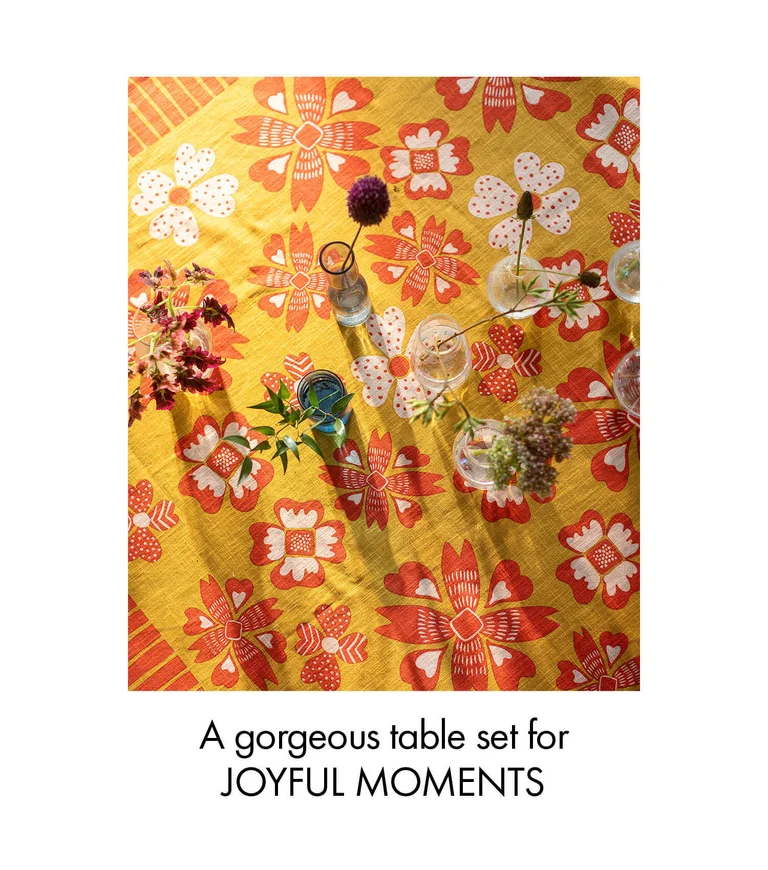 “Soni” tablecloth in organic cotton