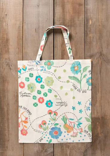 Tas M van biologisch katoen - multicolour
