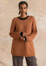 Favorittrøjen "Celia" i genanvendt bomuld - agern