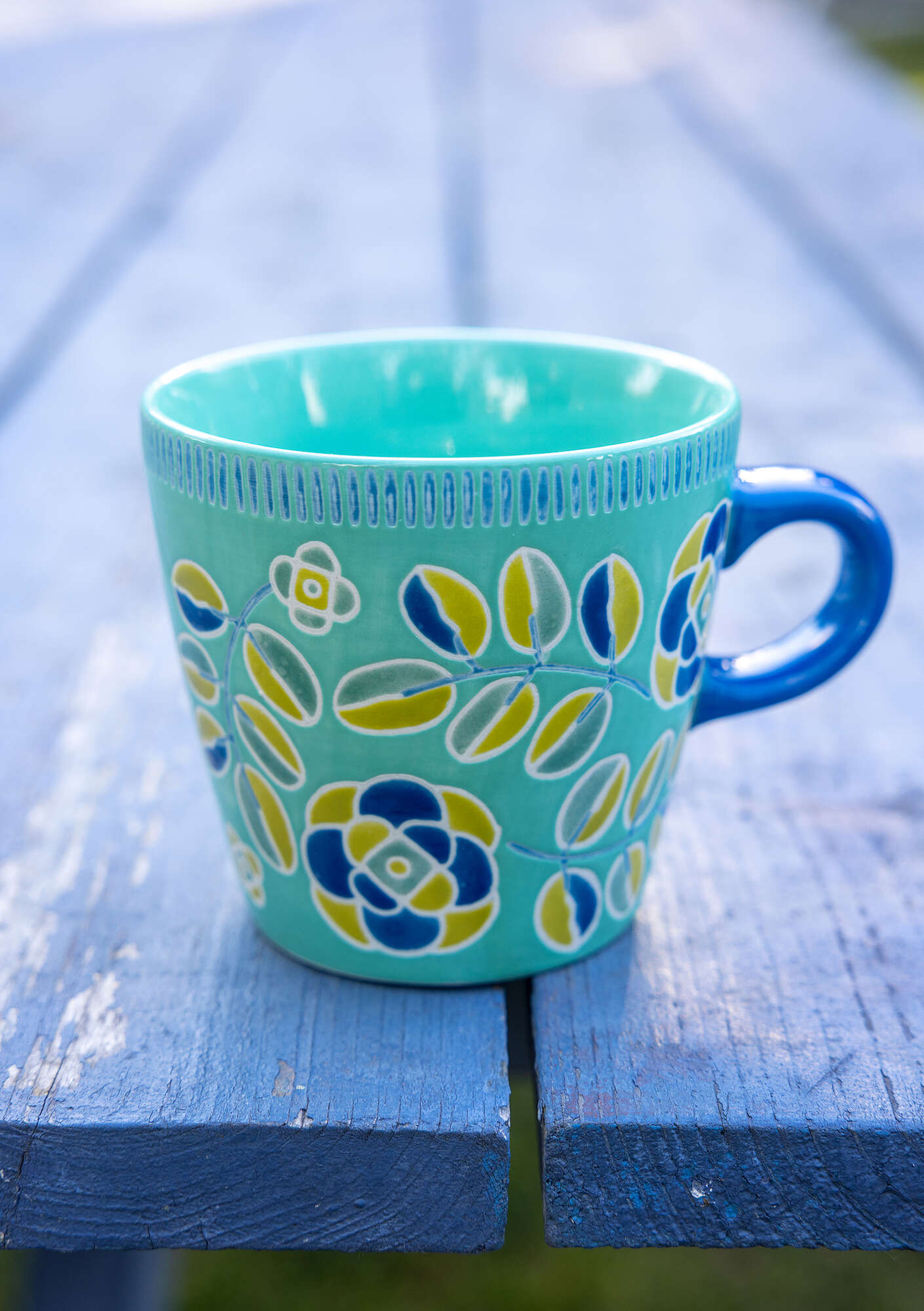  “Tulsi” ceramic mug aqua green
